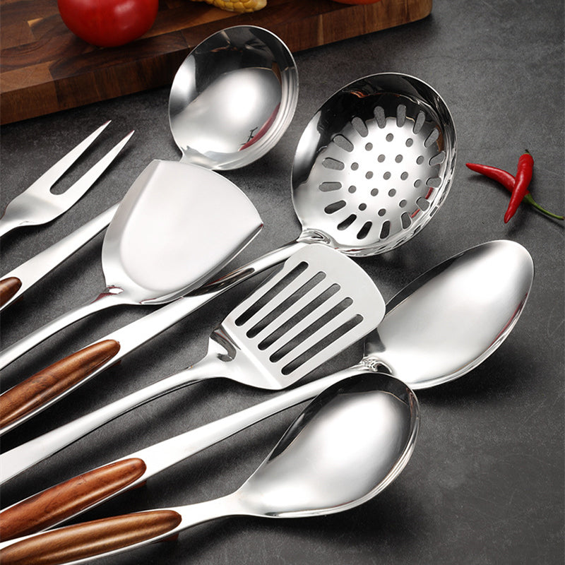 Viretta 10-Piece Stainless Steel Kitchen Utensil Set With Ergonomic Handles - OpalDwell