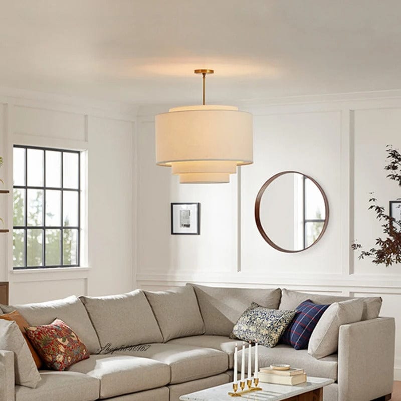 Liora Fabric Pendant Chandelier | OpalDwell - OpalDwell