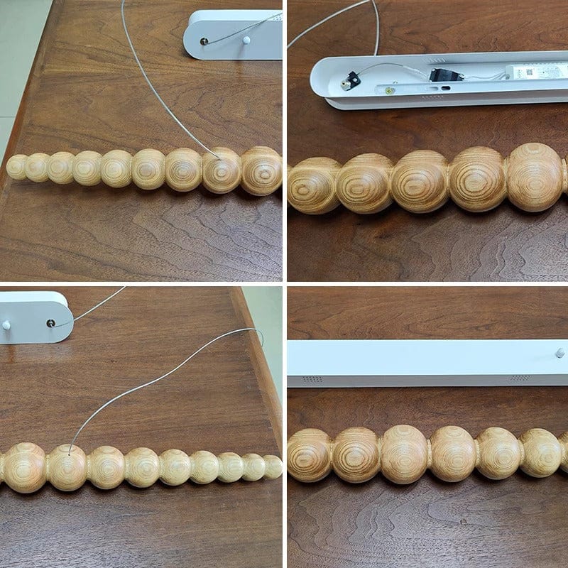 Arborcrest Wood Bead Chandelier | OpalDwell - OpalDwell