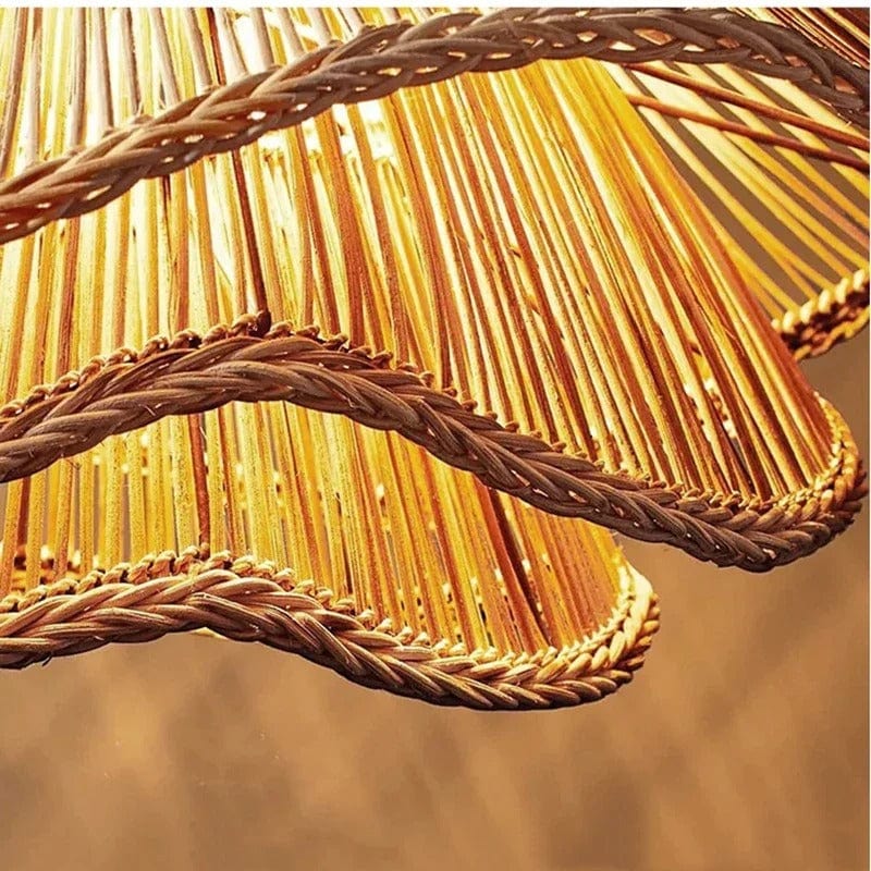 Liora Rattan Chandelier | OpalDwell - OpalDwell