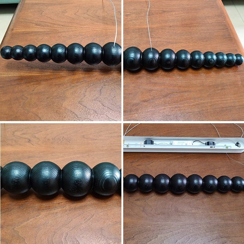 Arborcrest Wood Bead Chandelier | OpalDwell - OpalDwell