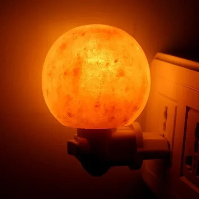 LumaHaven Himalayan Salt Lamp with Negative Ions and Crystal Glow for Bedroom - OpalDwell