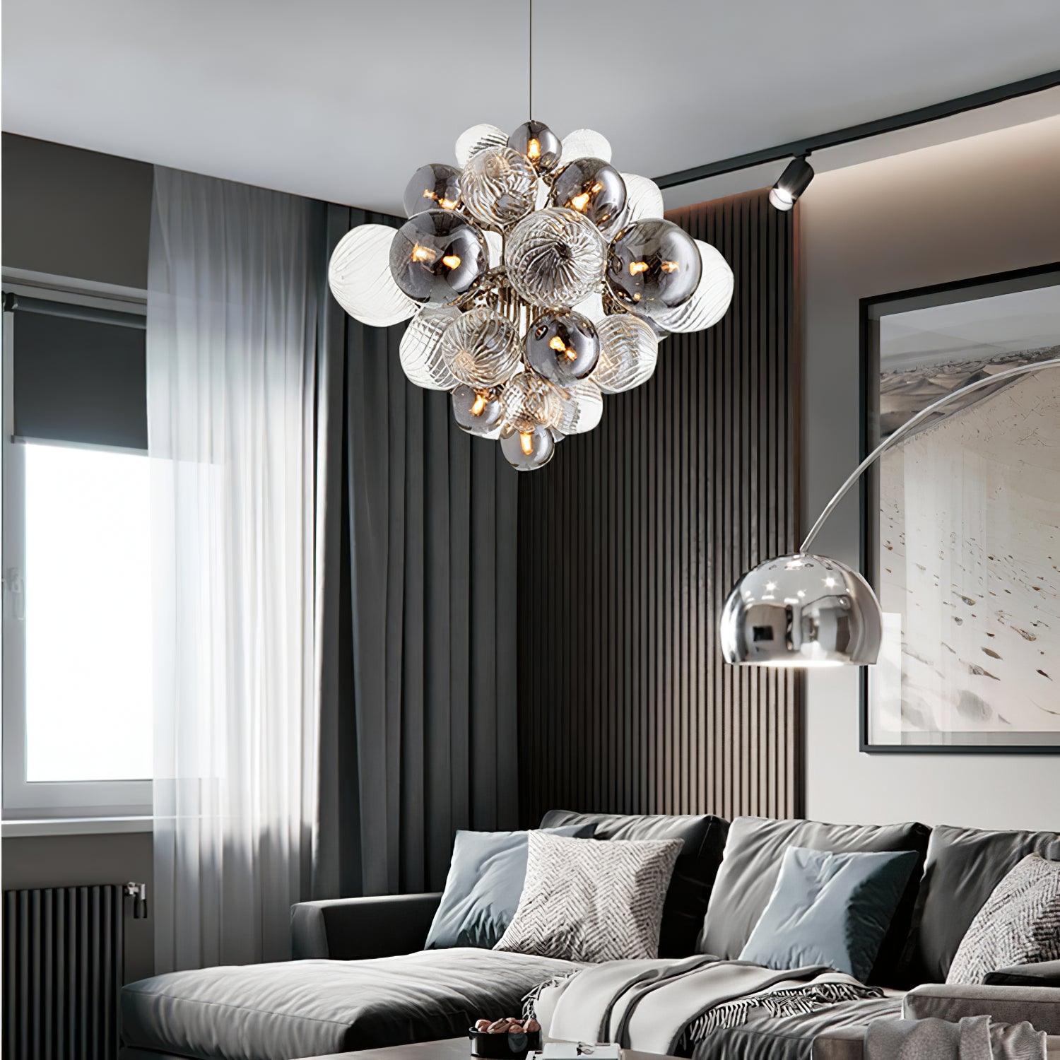 Aurelian Arc Chandelier Sleek Metal Frame for Modern Glow - OpalDwell
