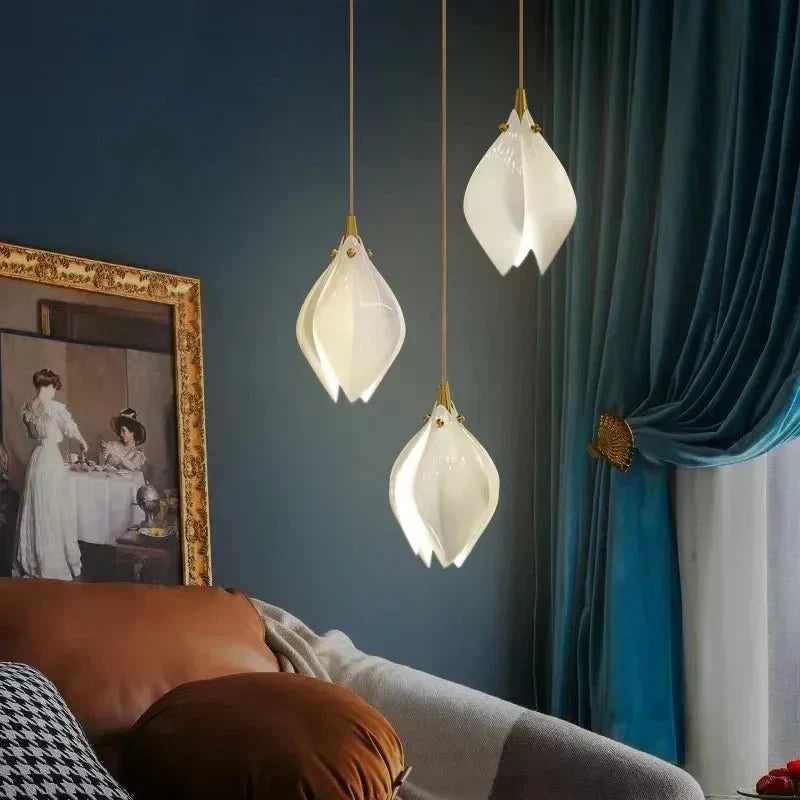 NovaFlora Ceramic Floral Chandelier For Modern Homes - OpalDwell