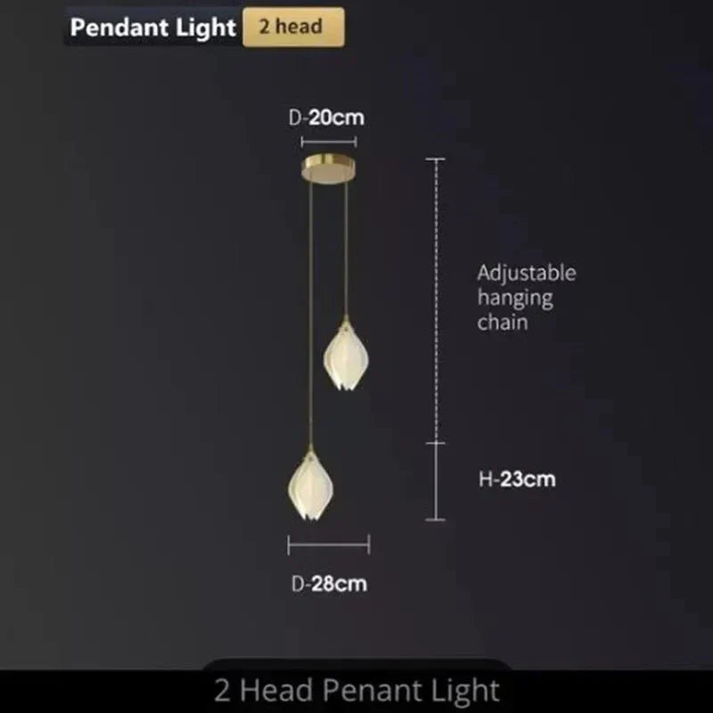 NovaFlora Ceramic Floral Chandelier For Modern Homes - OpalDwell