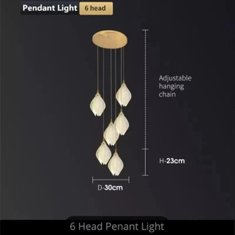 NovaFlora Ceramic Floral Chandelier For Modern Homes - OpalDwell