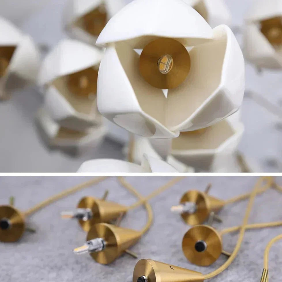 NovaFlora Ceramic Floral Chandelier For Modern Homes - OpalDwell