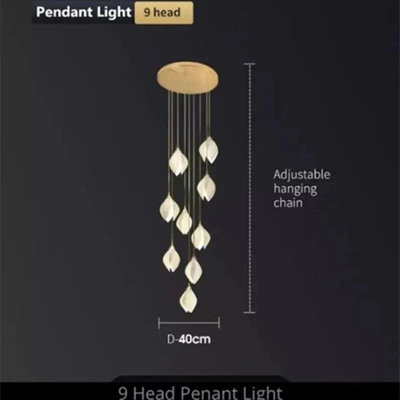 NovaFlora Ceramic Floral Chandelier For Modern Homes - OpalDwell