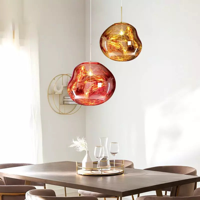 Liora Glass Pendant Light for Kitchen Island and Dining Room Warm Glow - OpalDwell