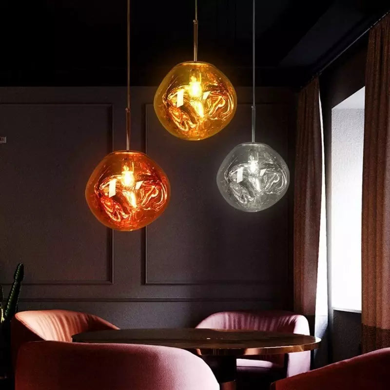 Liora Glass Pendant Light for Kitchen Island and Dining Room Warm Glow - OpalDwell