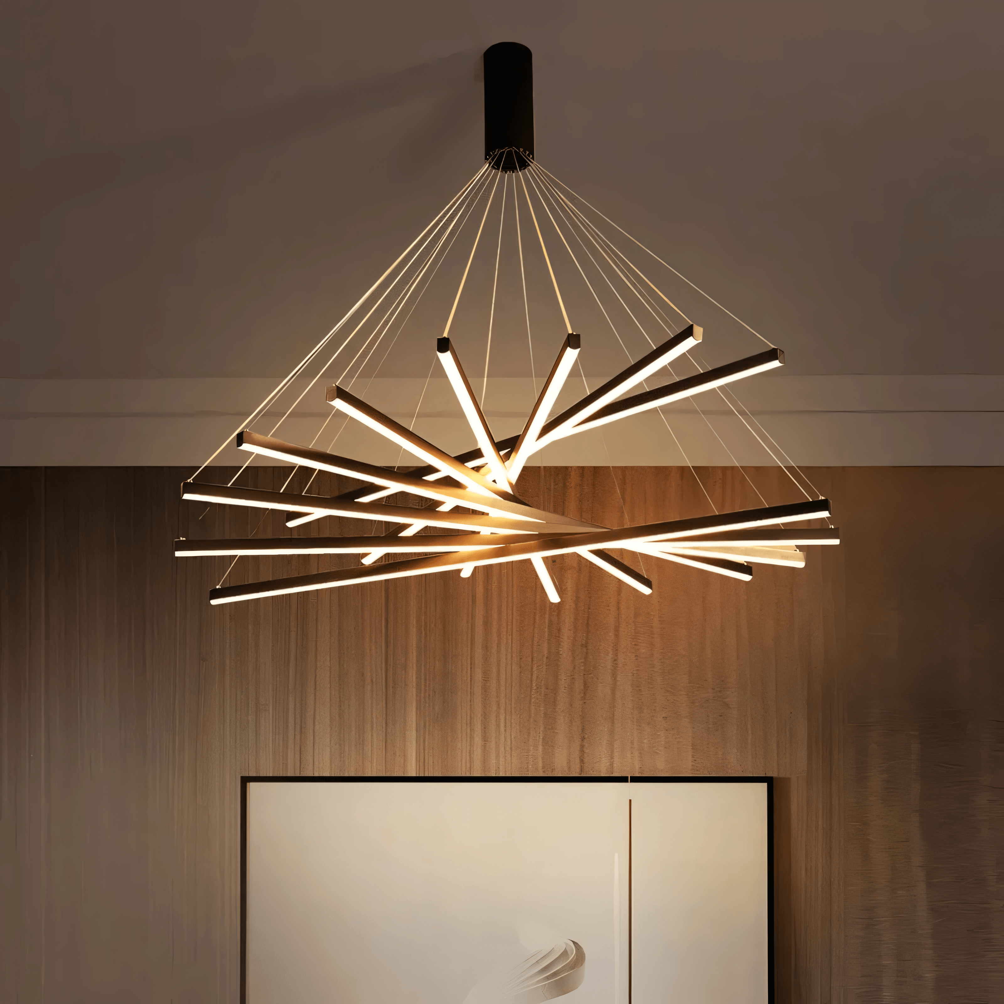 Vespera | Nested Bar Chandelier OpalDwell