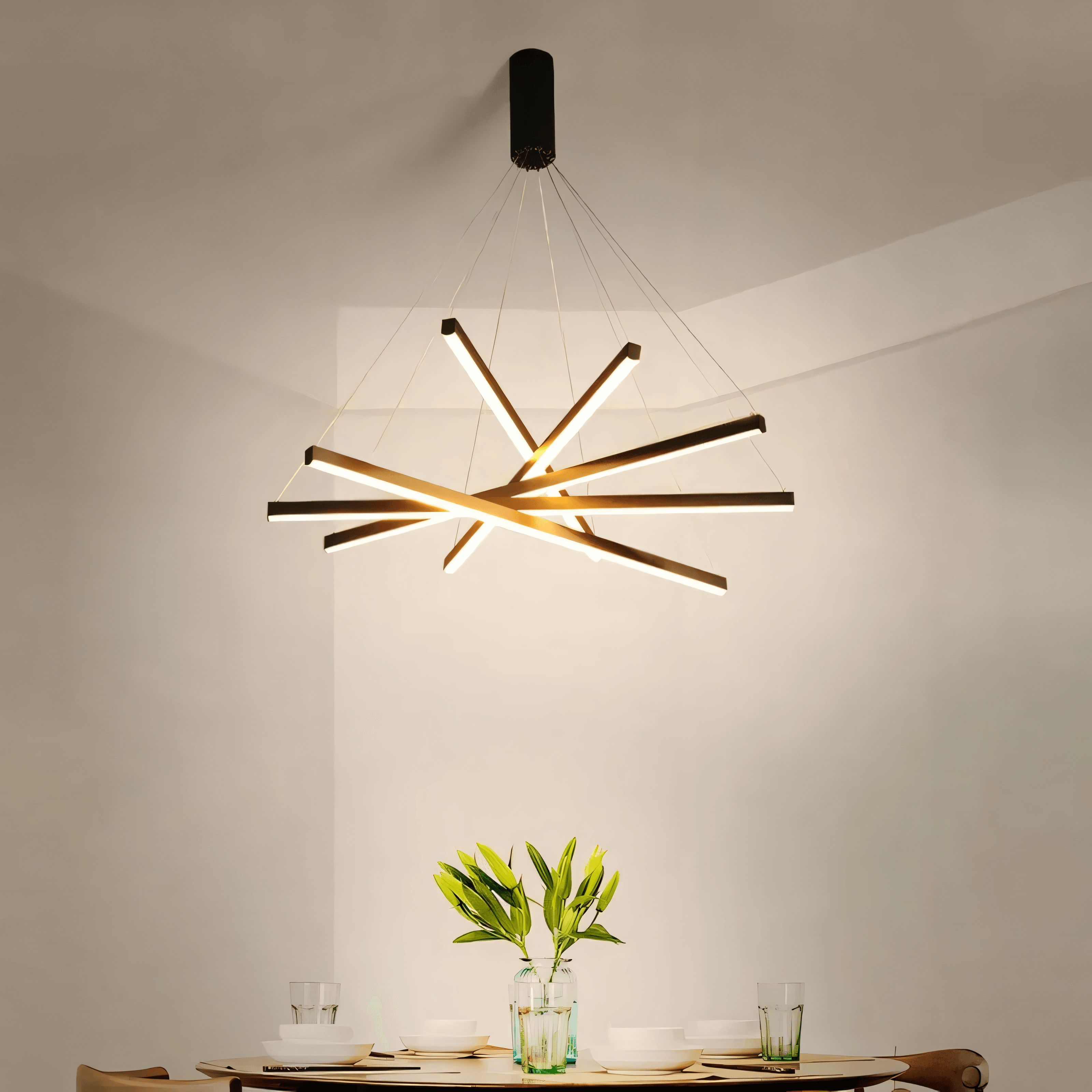 Vespera | Nested Bar Chandelier OpalDwell