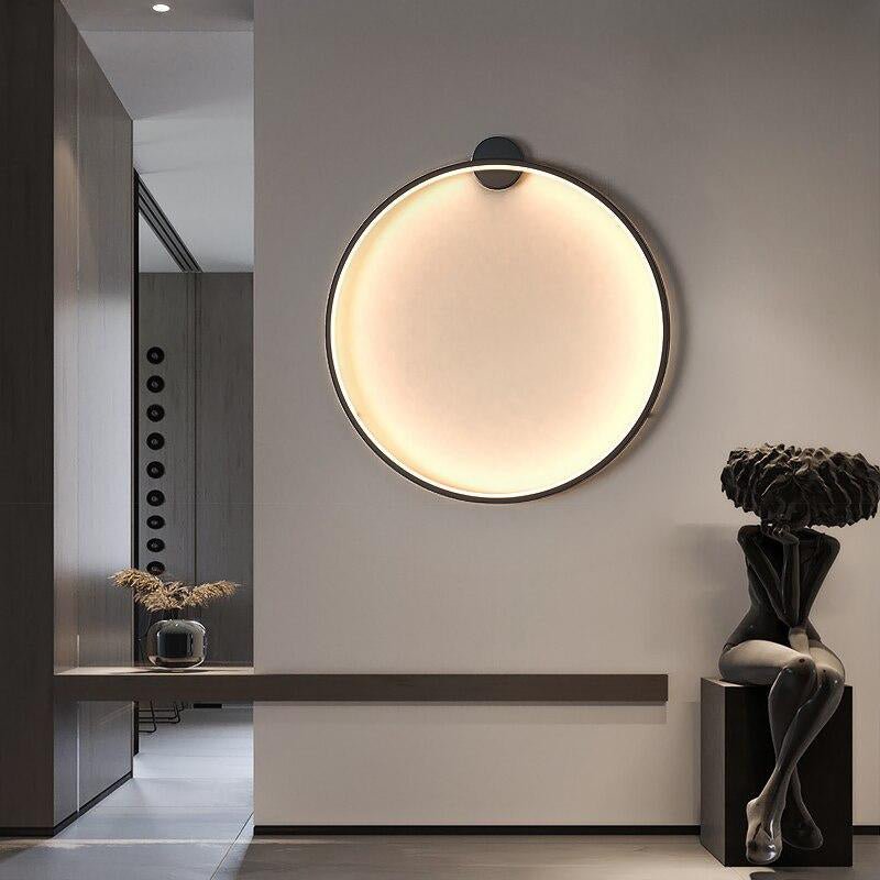 LumaNova Round Wall Light for Modern Minimalist Interiors OpalDwell