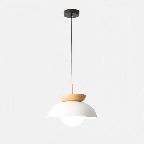 AsteriNord Half-Wood Nordic Pendant Light For Modern Spaces - OpalDwell