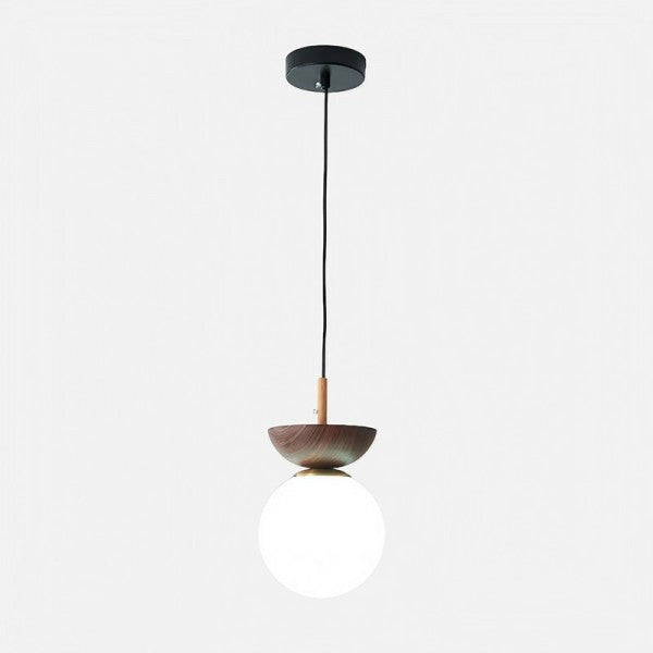 AsteriNord Half-Wood Nordic Pendant Light For Modern Spaces - OpalDwell