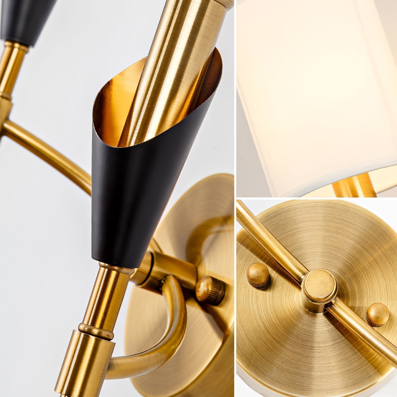 NovaCrest Brushed Nickel Curved Wall Lamp Modern Glow - OpalDwell