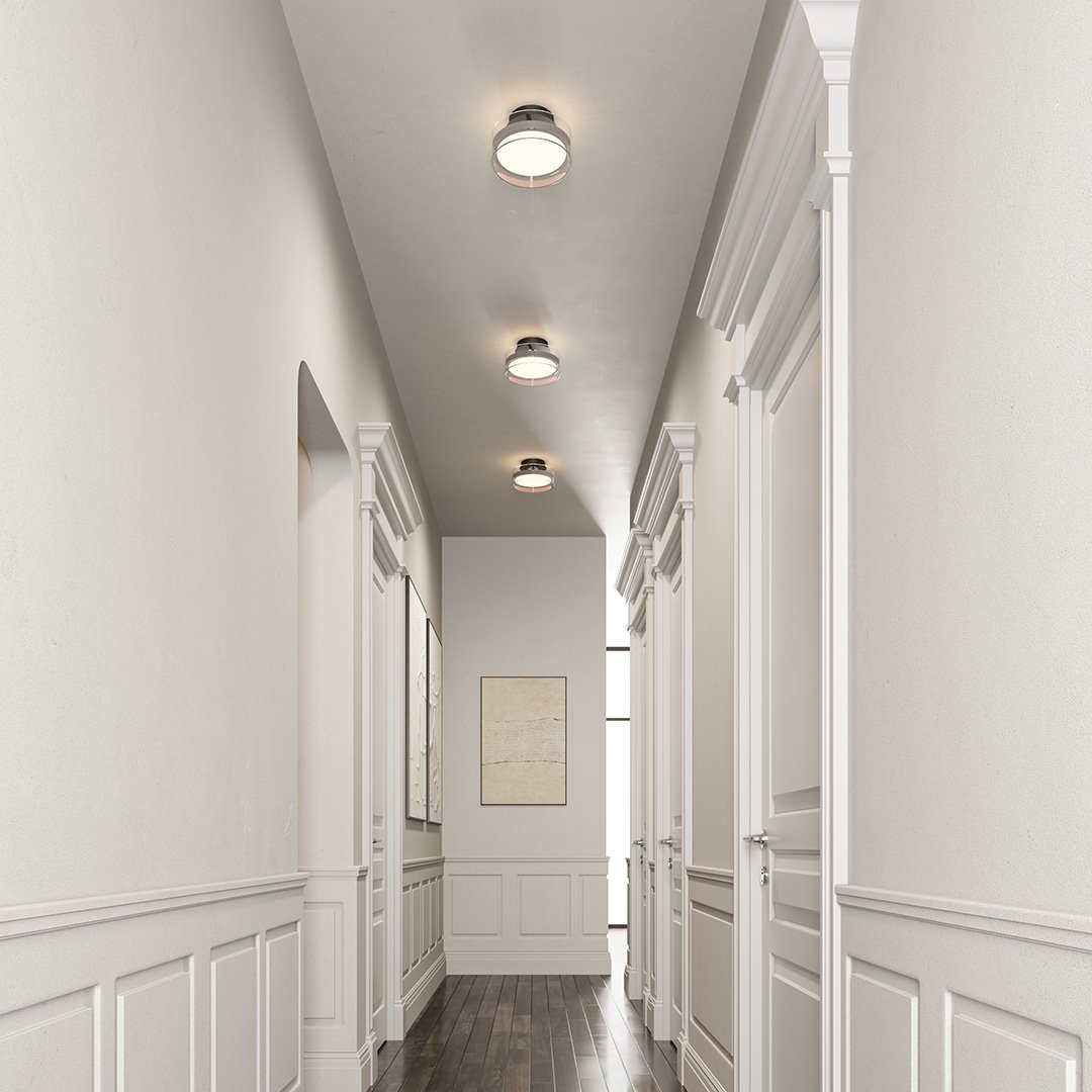 LumaNova Glow LED Ceiling Lamp | Modern Dimmable Light - OpalDwell