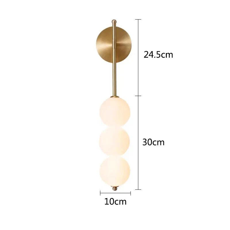 Lyra Orb Wall Sconce LED Ambient Lighting For Hallways - OpalDwell