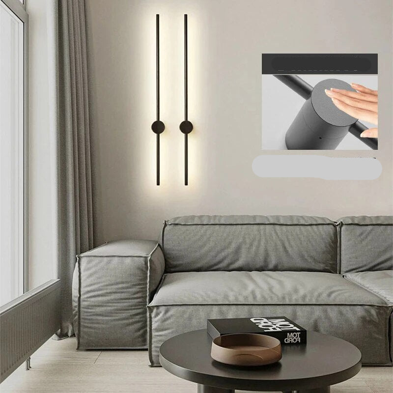 LumiNord Minimalist Wall Lamp With Soft Ambient LED - OpalDwell