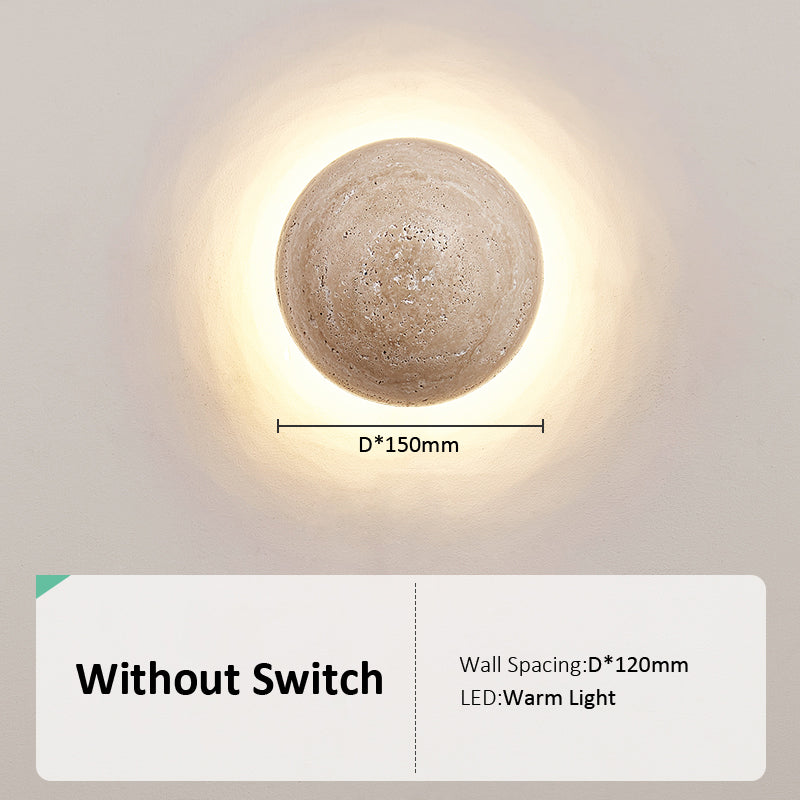 Asterra Cream Wall Lamp | Minimalist Indoor Lighting - OpalDwell