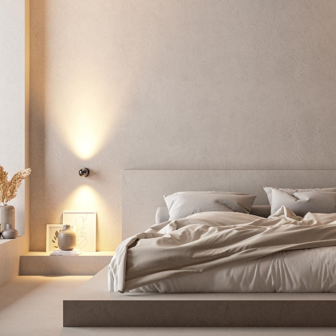 LumaArc Rotating LED Wall Lamp With Remote Control - OpalDwell