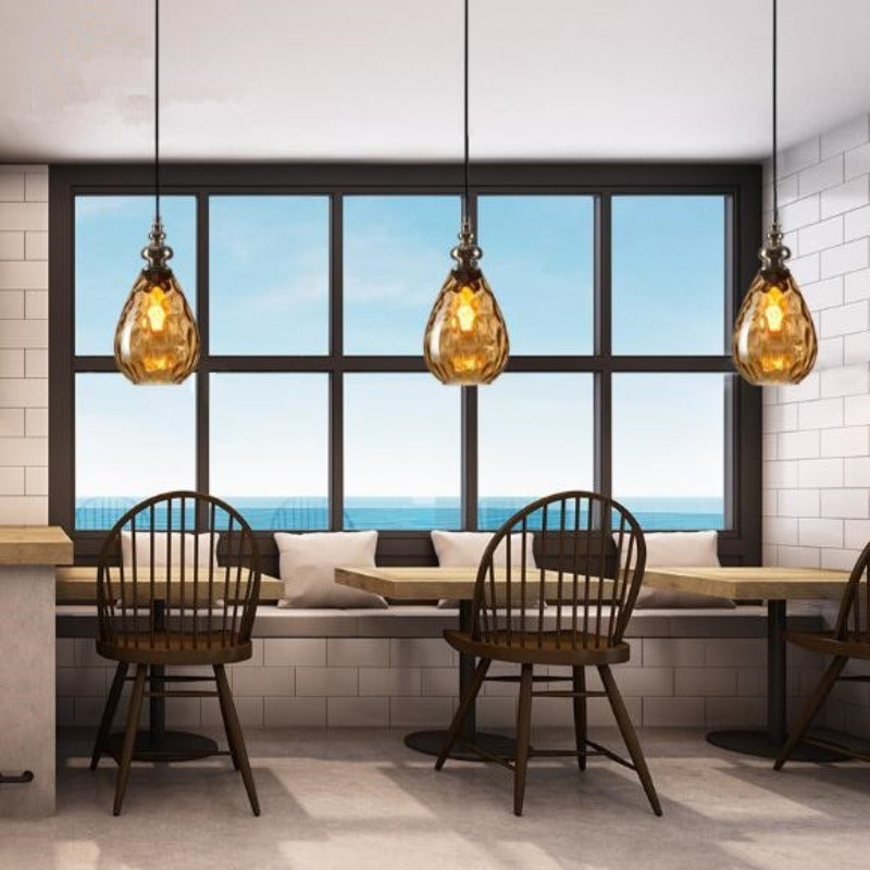 Arlena Drop Glass Pendant Lamp in Modern Nordic Style | OpalDwell - OpalDwell