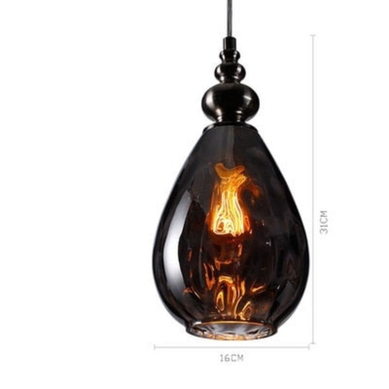 Arlena Drop Glass Pendant Lamp in Modern Nordic Style | OpalDwell - OpalDwell