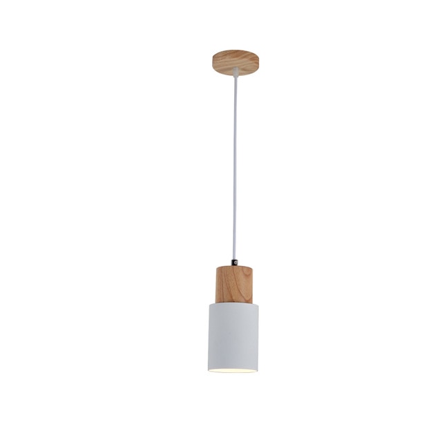 Lyra Oak Pendant Light Geometric Cage Brushed Nickel - OpalDwell
