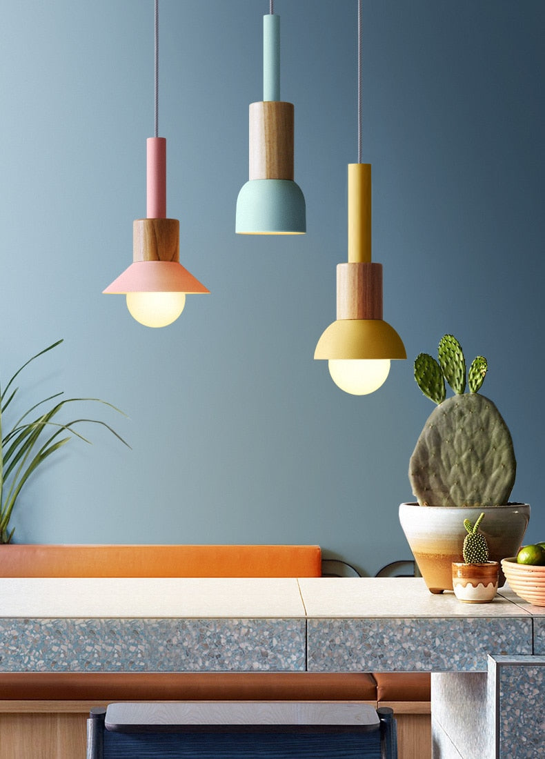 Liora Metal and Wood Pendant Lights | OpalDwell - OpalDwell