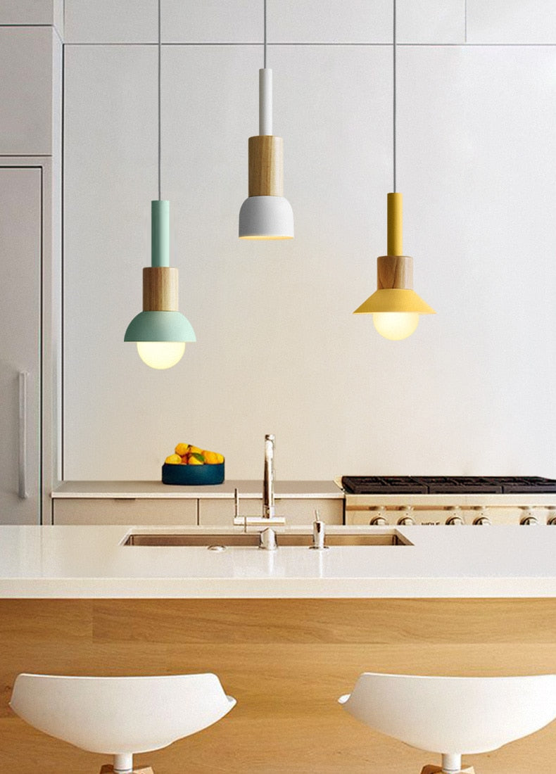 Liora Metal and Wood Pendant Lights | OpalDwell - OpalDwell
