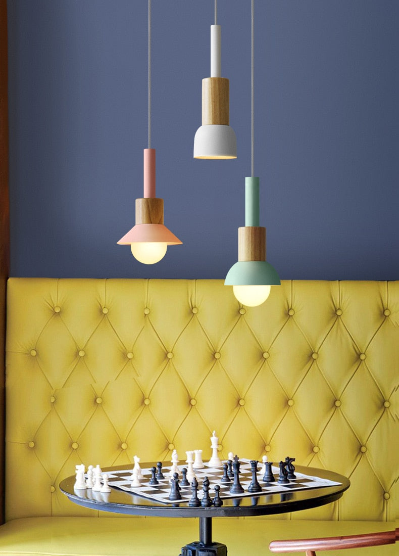 Liora Metal and Wood Pendant Lights | OpalDwell - OpalDwell