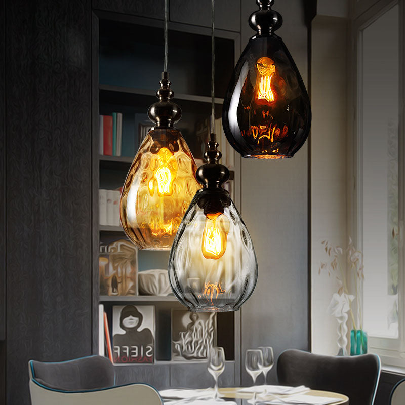 Arlena Drop Glass Pendant Lamp in Modern Nordic Style | OpalDwell - OpalDwell