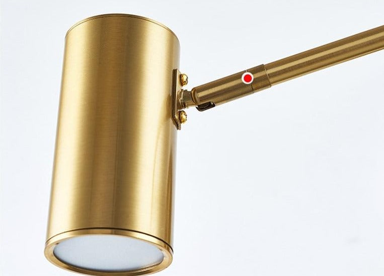 AeroLume Swivel Wall Sconce Iron With Brushed Brass Finish - OpalDwell