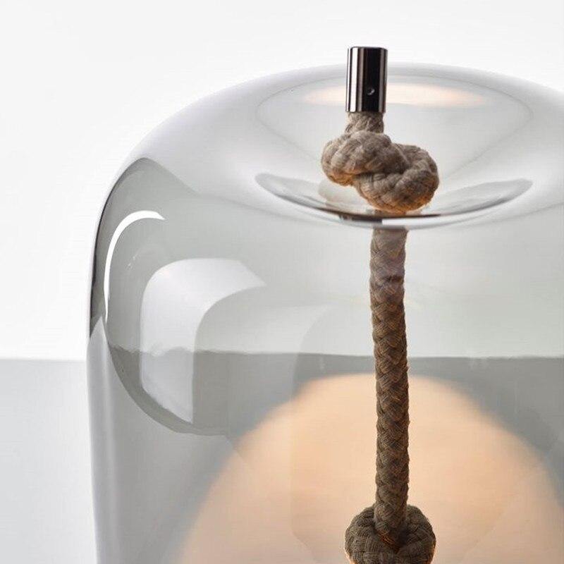 Skovra | Nordic Knotted Hemp Rope Table Lamp | OpalDwell - OpalDwell