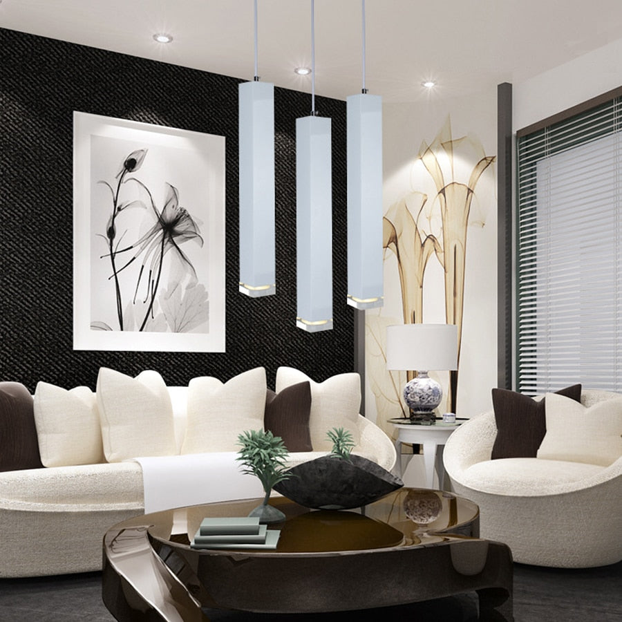 Elorra Cylinder Pipe LED Pendant Light Dimmable Aluminum - OpalDwell