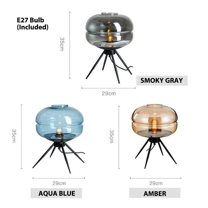 Calen | Glass Dome Table Lamp | OpalDwell - OpalDwell