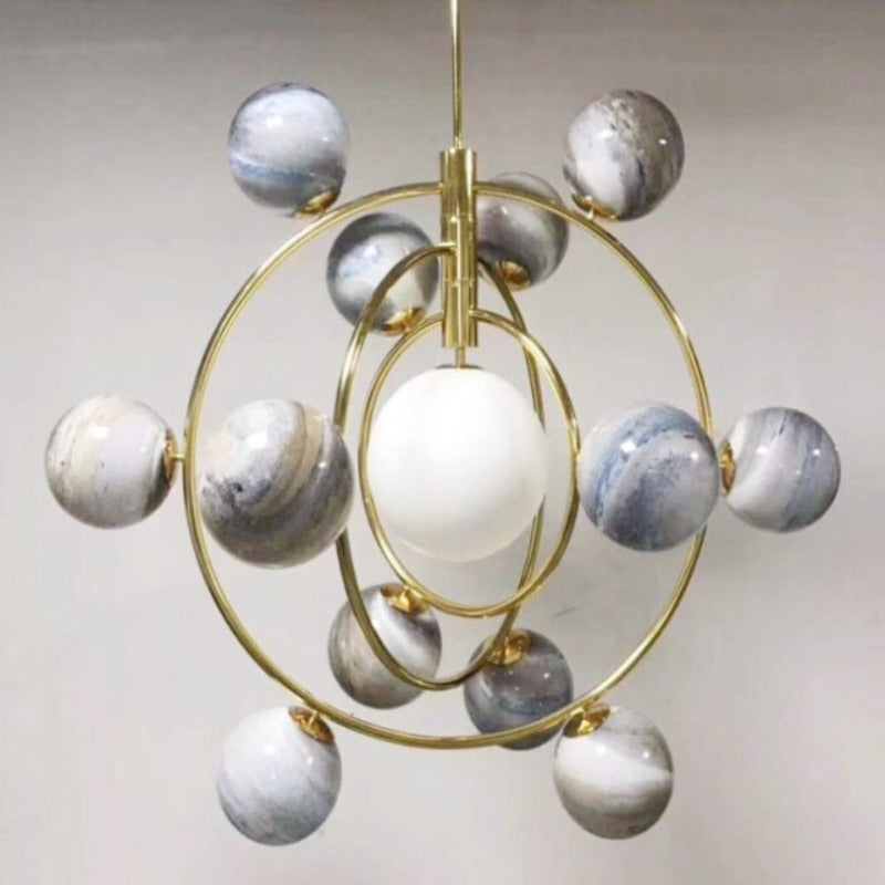 LumiSphere Designer Planet Chandelier | OpalDwell - OpalDwell