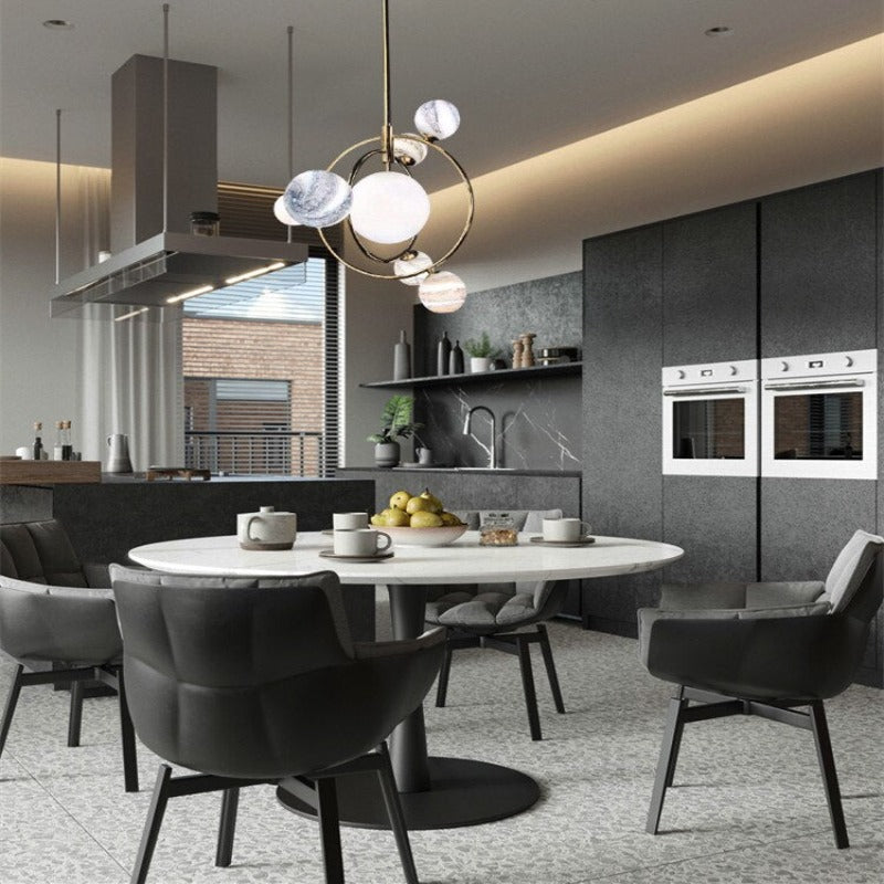 LumiSphere Designer Planet Chandelier | OpalDwell - OpalDwell