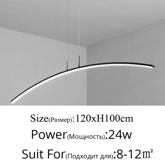 Scandinavian Arc Hanging Chandelier | OpalDwell OpalDwell