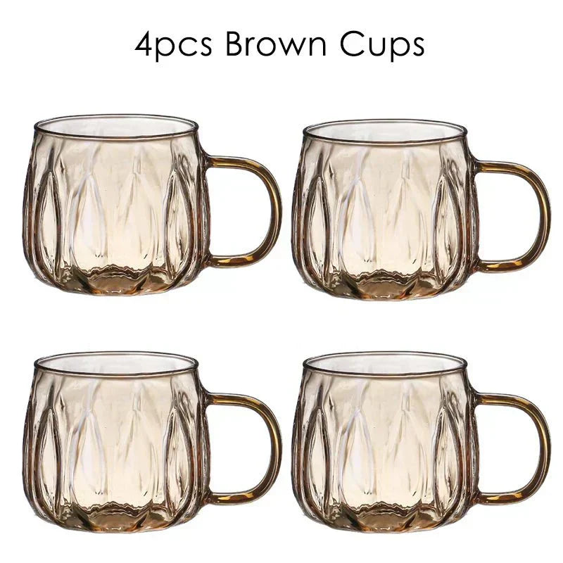 Glass Pitcher Set With Stainless Lid And Cups For Hot Or Cold Drinks - OpalDwell