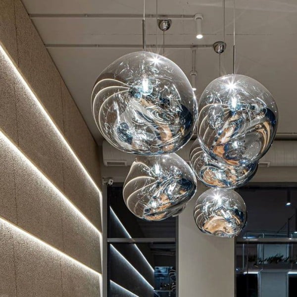 LumaMelt Elegant Pendant Light Modern Ceiling Fixture OpalDwell