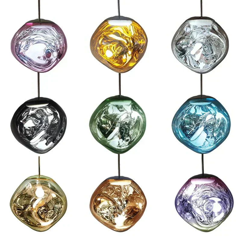 LumaMelt Elegant Pendant Light Modern Ceiling Fixture OpalDwell
