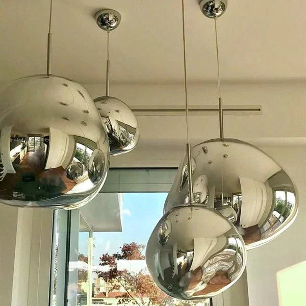 LumaMelt Elegant Pendant Light Modern Ceiling Fixture OpalDwell