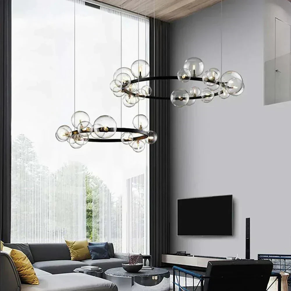 Elara Crystal Chandelier With Layered Sparkle Shine - OpalDwell
