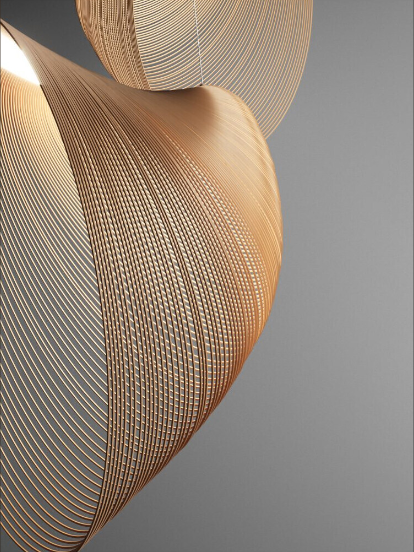 Kerrin | Birch Wood Pendant Light For Cozy Living Areas OpalDwell