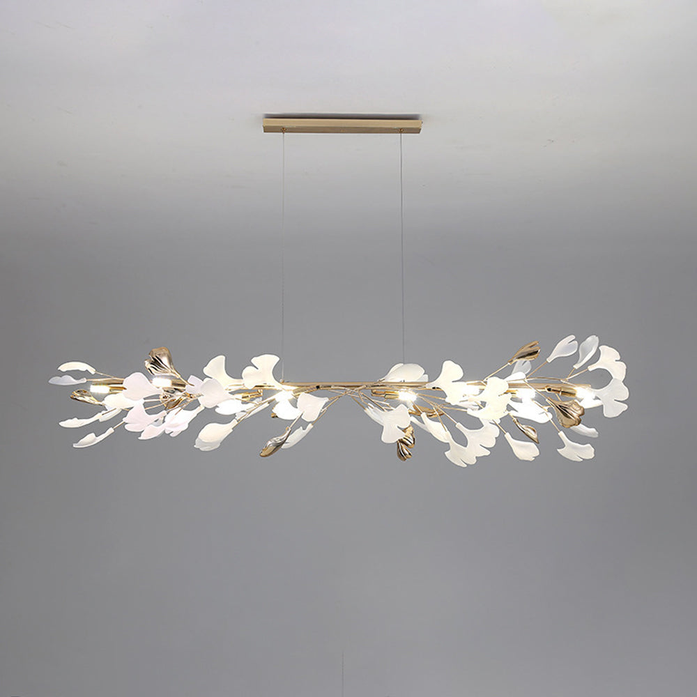 CeraLuxe Ceramic Chandelier with 8 Warm LEDs for Interiors OpalDwell