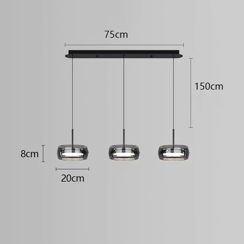 Vellin | Clear Glass Pendant Light - OpalDwell
