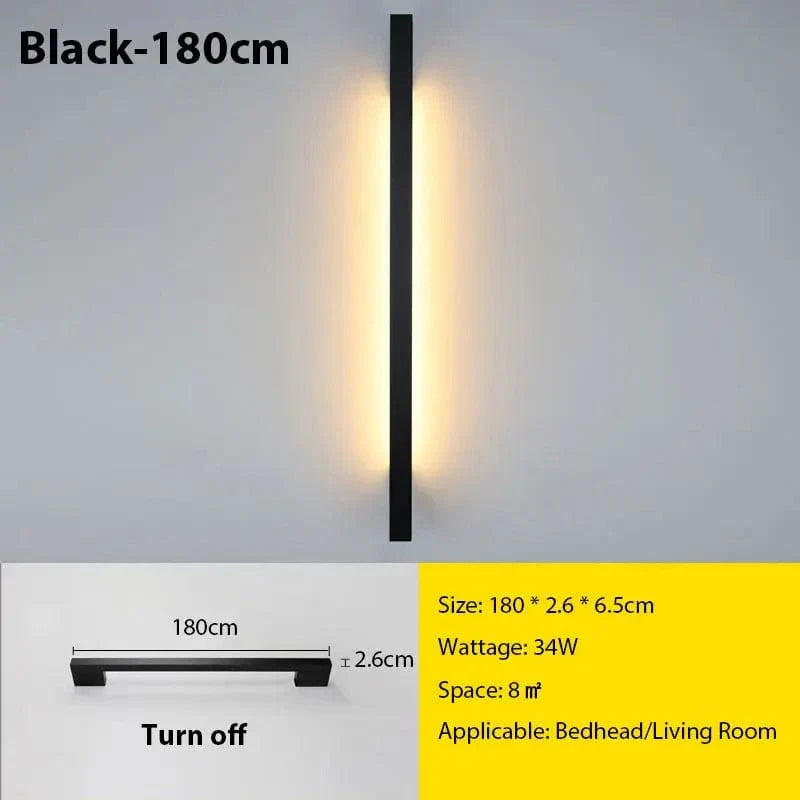 Nexora Slim LED Wall Lamp With Dimmable Lighting For Living Rooms And Bedrooms - OpalDwell