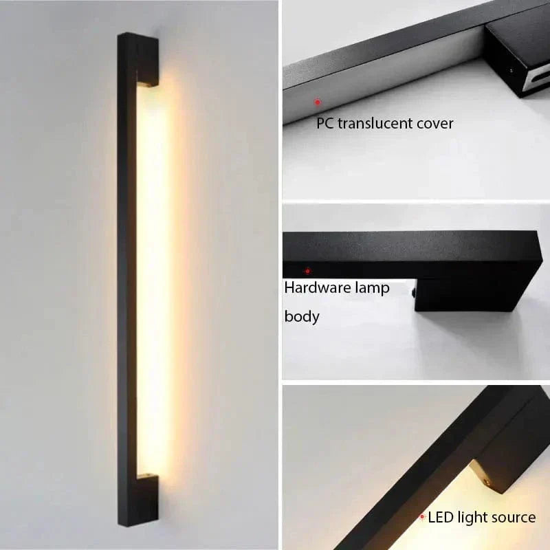 Nexora Slim LED Wall Lamp With Dimmable Lighting For Living Rooms And Bedrooms - OpalDwell