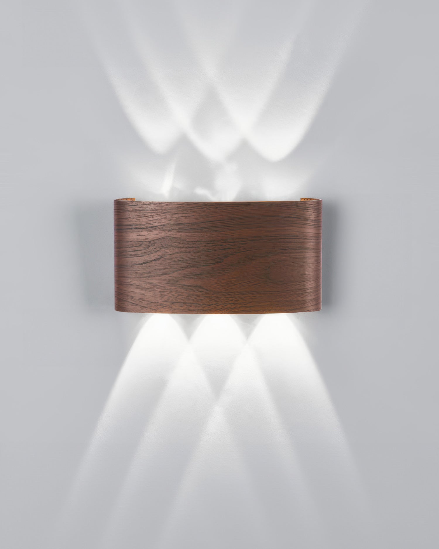 LumaVerde Woodgrain LED Outdoor Sconce Weather-Resistant - OpalDwell